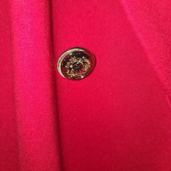 Red Blazer with Gold Buttons - Picture 6 of 8